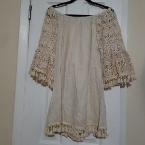 Womens Off the shoulder dress / cover up